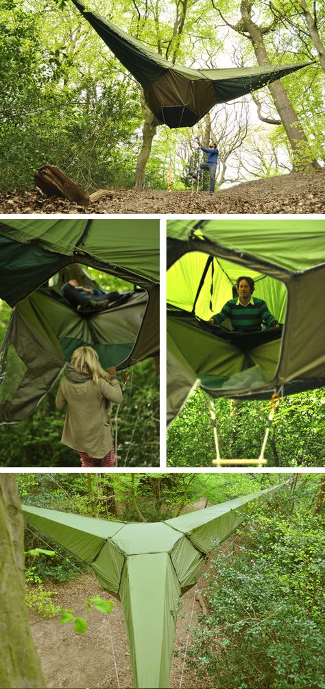 Zelt Camping, Tree Tent, Hanging Tent, Hammock Tent, Hampi, Camping Ideas, Camping Survival, Outdoor Life, Go Camping