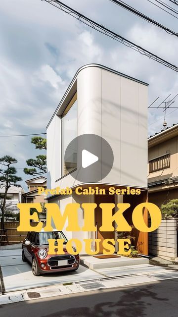 COSA MICROHOUSE & VILLA DEVELOPER on Instagram: "E M I K O  H O U S E - Concept 0018
.
.
A microhouse does not mean that it is too small for your imagination to play. Emiko house is designed as a celebration of curve. Funy as it sounds the minimalistic concept combines the beauty of curve from the curve on the sides of the microhouse to the curve in the rooms and the furnitures. Curvy wherever you go 🌿🌿❤️❤️
.
.
Emiko house interior is inspired by the beauty of wabisabi, the art of finding beauty in imperfections. The roughness and the bold color of teak wood is combined with the flufiness of the cushions, to create a  comfort zone for the couple staying in this house.

.
.
#microhouse #concept #architecture #interior #jazz #accossa #tokyo #wabisabi" Wabisabi Architecture, Tokyo House, Micro House, In This House, Facade House, Concept Architecture, Bold Color, Architecture Interior, Find Beauty