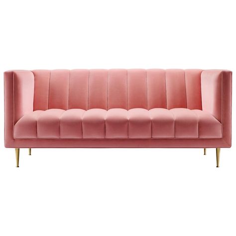 Stuart Scott, Modern Chesterfield, Italian Modern Sofa, Velvet Furniture, Modern Leather Sofa, Pink Sofa, Three Seat Sofa, Interior And Exterior Design, Sofa Material