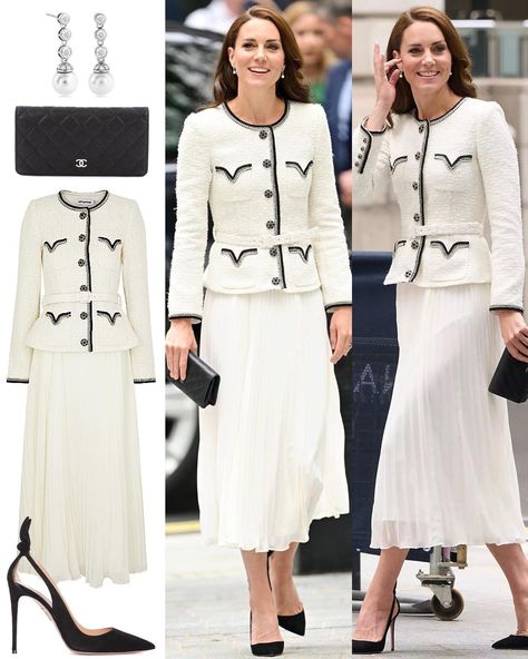 Chiffon Pleated Skirt, Royal Wardrobe, Kate Middleton Style Outfits, Royal Clothes, Kate Middleton Dress, Evening Wear Dresses, Kate Middleton Outfits, Winter Princess, English Royalty