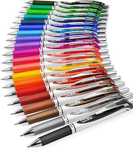 Pentel EnerGel XM BL77 Retractable Gel Pen 0.7mm 54% Recycled 1 Per Colour Pack of 20 : Amazon.de: Stationery & Office Supplies Pentel Energel, Frixion Pens, Xmas 2022, Office Branding, Gel Ink Pens, Beautiful Pen, Ink Pen, Rollerball Pen, Ink Color