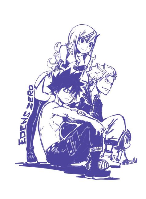 Rebecca, Shiki Granbell and Weisz Steiner || Edens Zero Eden Zero, Space Pirate Captain Harlock, Tatsumaki One Punch Man, Rave Master, Fairy Tail Love, Natsu And Lucy, Edens Zero, Hiro Mashima, 5 Anime