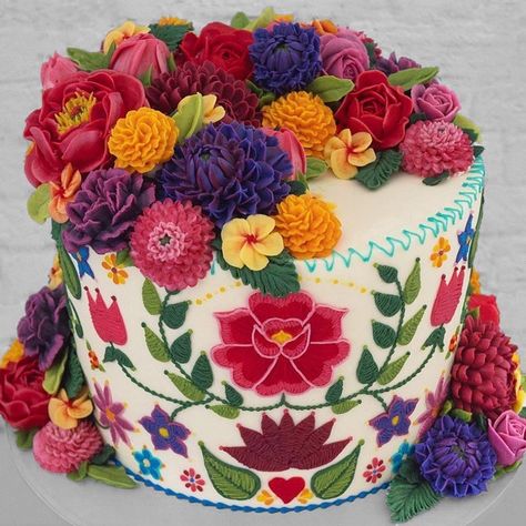 https://www.instagram.com/p/CY3uVCLs5Xo/?utm_medium=share_sheet Gingham Cake, Coffee Shop Menu, Unique Birthday Cakes, Buttercream Flower Cake, Buttercream Flowers, Bday Cake, Sugar Craft, Cake Cover, Special Cake