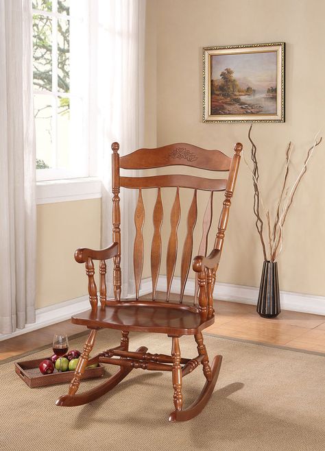 Wooden rocking chair design