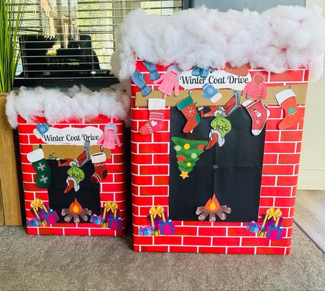 Angel Tree Ideas, Box Decorating Ideas, Donation Box Ideas, Christmas Toy Drive, Donation Boxes, Toy Donation, Toy Drive, Donation Box, Creative Christmas Gifts