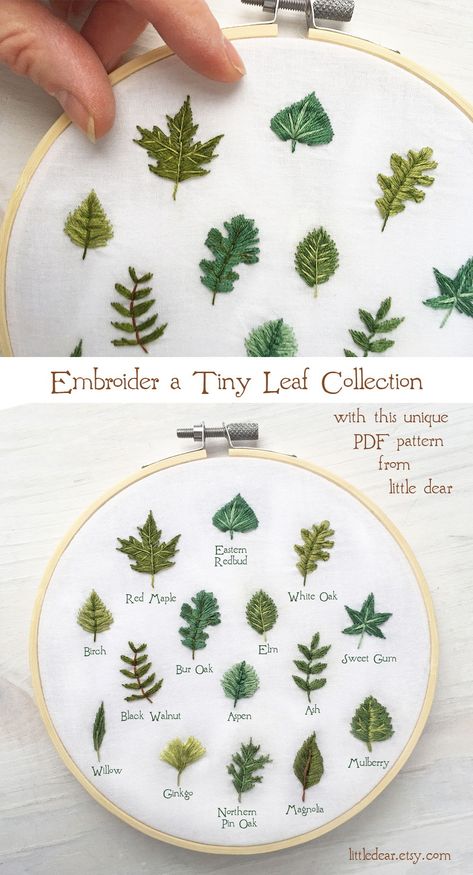 Mini Hand Embroidery Patterns, Tiny Bee Embroidery, Embroidered Small Flowers, Miniature Embroidery Ideas, Snail Embroidery Simple, Tiny Leaf Embroidery, Tiny Embroidery Ideas Easy, Cardigan Embroidery Ideas, Tiny Embroidery Designs