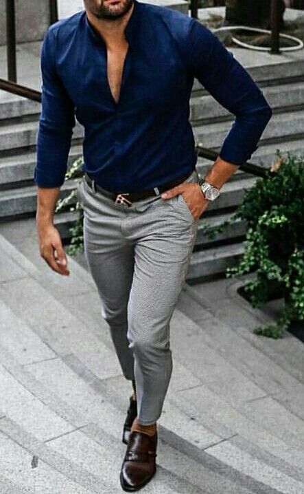 Stylish Formal Outfits, Dress Code Ideas, Grey Pants Outfit, Outfits For Guys, Formal Dresses For Men, Dresses For Men, Stylish Mens Suits, Semi Formal Outfits, Mens Business Casual Outfits