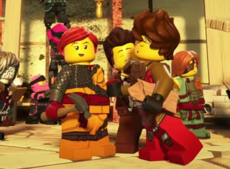 Kai And Skylor, Ninjago Characters, Ninjago Movie, Custom Minifigures, Ninjago Kai, Lego Custom Minifigures, Lego Ninjago Movie, Lego Ninjago, Kawaii Girl