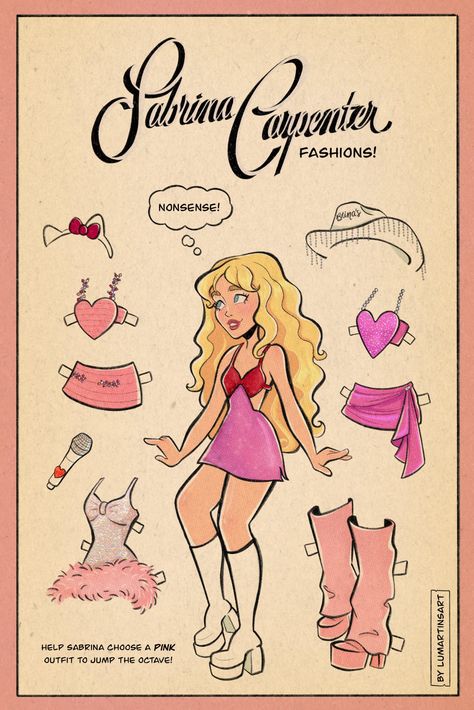 Paper Doll, Sabrina Carpenter, Thank You So Much, Pretty In Pink, To Draw, I Can, Thank You, Pink, On Instagram