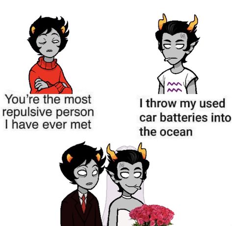 Cronus X Kankri, Homestuck Grubs, Homestuck Karkat, Ballora Fnaf, Homestuck Funny, Homestuck Comic, Fandom Crossover, I Have No Friends, Homestuck