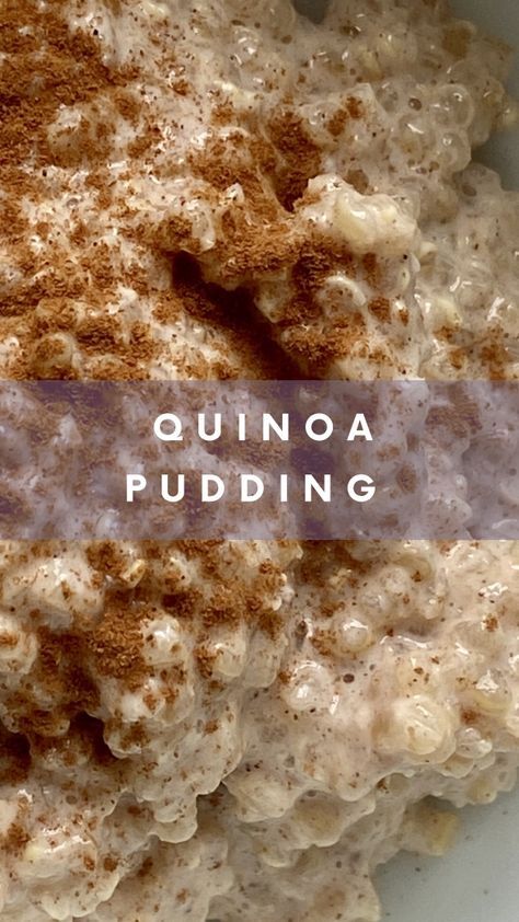 Quinoa Dessert Recipes, Fibre Breakfast, Quinoa Desserts, Quinoa Pudding, Best Quinoa, Pudding Flavors, God Mat, Healthy Sweets Recipes, Rice Pudding