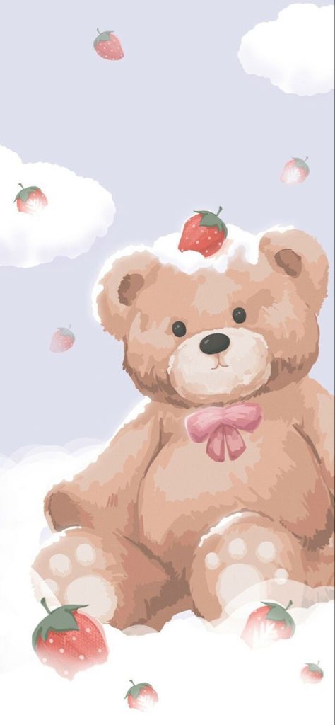 Teddy Bear Wallpaper, Cocoppa Wallpaper, Whatsapp Wallpaper, Cute Pastel Wallpaper, Phone Theme, Soft Wallpaper, Cute Simple Wallpapers, Couple Wallpaper, Bear Wallpaper