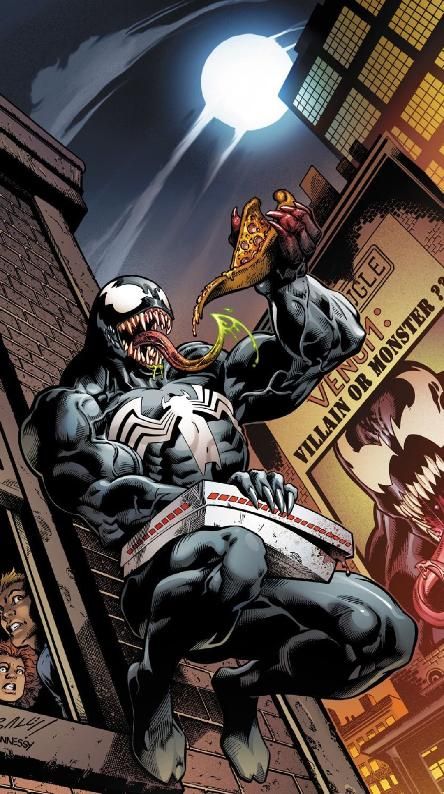 Venom ate the pizzas store Drawing Marvel, Symbiotes Marvel, ポップアート ポスター, Venom Art, Venom Comics, Karakter Marvel, Marvel Venom, Spiderman Artwork, Arte Dc Comics