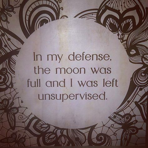 In my defense the Moon was Full Defense, The Moon, Lily, Moon, On Twitter, Twitter