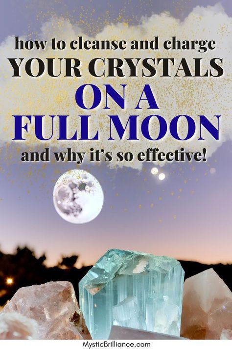 Picture of crystals sitting outside under a full moon with text overlay How to Cleanse and Charge Your Crystals on a Full Moon and Why It's so Effective! Recharging Crystals Full Moon, Cleansing Crystals Full Moon, Full Moon Today, Full Moon Jewelry, Witchy Ideas, Charge Your Crystals, Moon Today, Meditation Methods, Chakra Healing Meditation