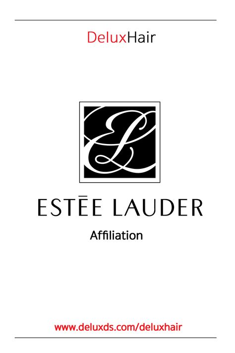 Estee Lauder affiliation partnership with DeluxHair. Estee Lauder Logo, Estee Lauder White Linen Perfume, Estee Lauder Fragrance, Estee Lauder White Linen, Estee Lauder Eyeliner, Natural Haircare, Cosmetics Brands, Estee Lauder, Hair Tutorial