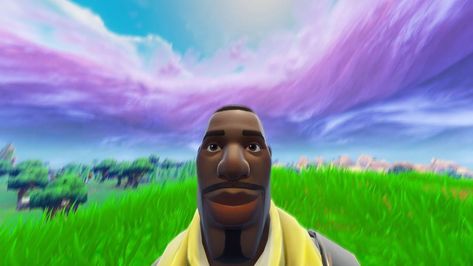 Fortnite, Skin, Yellow, Purple, Blue