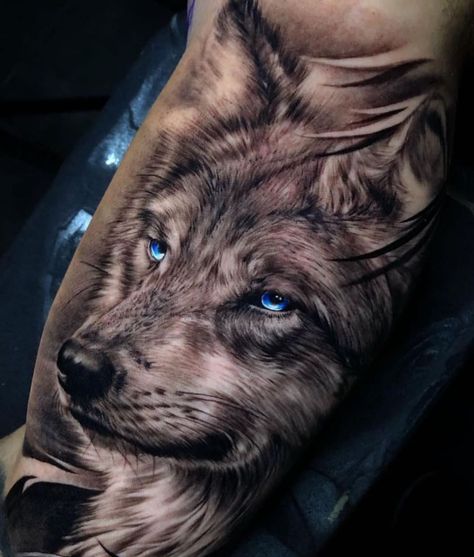 Wolf Tattoo Forearm, Wolf Tattoo Sleeve, Cool Forearm Tattoos, Joker Tattoo, Best Tattoos, Top Tattoos, Wolf Tattoos, Wolf Tattoo, Time Tattoos