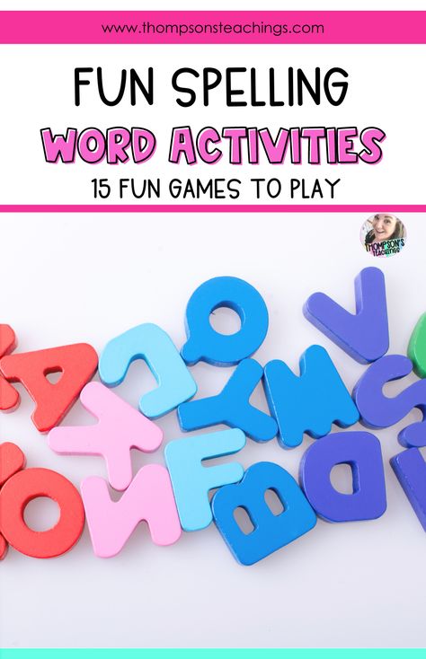 Make Spelling Words Fun, Learn Spelling Words, Fun Spelling Games, Words For Students, Learn Spelling, Spelling Word Activities, 3rd Grade Spelling, Cvc Word Activities, Get To Know You Activities