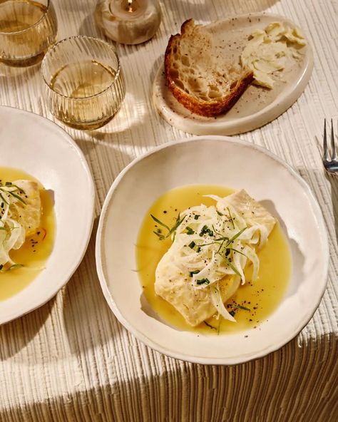 Dive into the versatility of halibut with our mouthwatering twist – a homemade buttered broth! Elevate the experience with earthy saffron and anise-forward Pernod, creating a next-level flavor profile. Discover a delicious and unique way to enjoy halibut in your next culinary adventure. #Recipes #EasyRecipes #Seafood #Halibut #ButteredBroth #HomemadeFlavors #SeafoodDelight #CulinaryAdventure #FishStock Poached Halibut, Fish Stock, Flavor Profiles, Broth, Nom Nom, Next Level, Seafood, The Next, Easy Meals