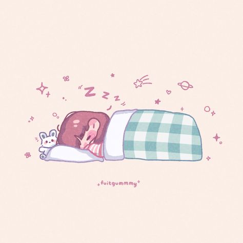 Sleep Art Cute, Besties Icon, Sleep Illustration, Sleep Cartoon, Sleeping Drawing, Get Enough Sleep, Princess Wallpaper, Cute Cartoon Characters, Sleeping In Bed