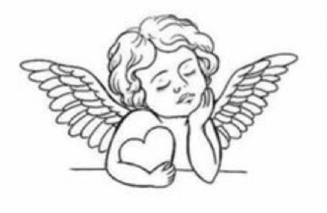 angel tattoo inspo Tattoo Cherub, Simple Angel Tattoos, Cherubim Angels Tattoo, Blue Ink Tattoos, Cupid Tattoo, Cherub Tattoo, Ear Tattoo Ideas, Cloud Tattoo, Black Girls With Tattoos