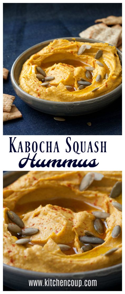 Kabocha Squash Hummus Kombucha Squash Recipe, Squash Hummus, Kabocha Squash Recipe, Vegetable Side Dishes Healthy, Csa Recipes, Kabocha Squash, Food Critic, Roasted Squash, Squash Recipes