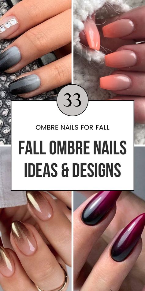 Discover trending autumn ombre nail ideas, from rich reds to subtle browns. Get inspired with unique fall ombre nails, autumn nail art, and stylish ombre nails for fall that elevate your seasonal style. Perfect for your autumn nails board! Click for more! Ombre Nail Art Designs 2024, Ombre Nails Autumn, Nails Inspiration Ombre, Ombre Nails For Fall, Autumn Ombre Nails, Best Ombre Nails, Fall Ombre Nails, Ombre Nails Ideas, Ombre Nail Ideas