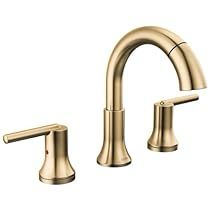 Delta Trinsic Champagne Bronze, Gold Bathroom Faucet, Delta Trinsic, Contemporary Bath, Pull Out Faucet, Bath Collection, Modern European, Bathroom Hardware Set, Widespread Bathroom Faucet