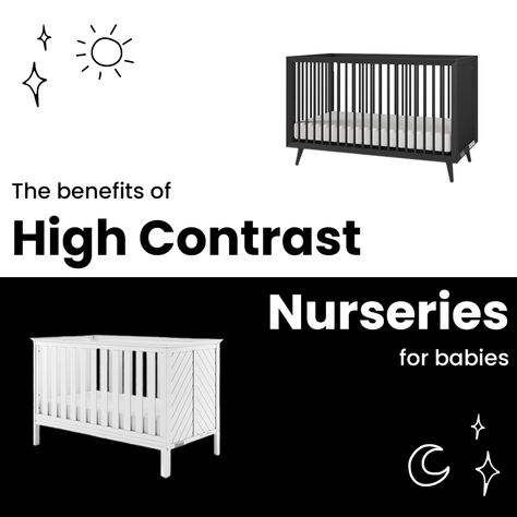 Did you know that vision is the least developed sense at birth? One way to help your baby thrive during this time is with a high contrast nursery. High contrast designs, particularly black and white, offer significant benefits for a baby's visual and cognitive development. In this post, we'll explore the importance of high contrast nurseries and provide design ideas to help you create an engaging, soothing space for your little one. High Contrast Nursery, Black And White Nursery, Contrast Design, White Nursery, Cognitive Development, Baby Development, Nursery Design, High Contrast, Craft Blog