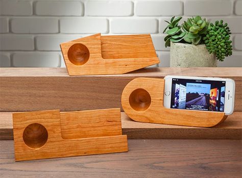 Phone Speaker Diy, Passive Amplifier, Phone Amplifier, Diy Phone Stand, Wood Phone Holder, Wood Speakers, Wooden Speakers, Iphone Speaker, Passive Speaker