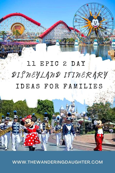 Make the most of your Disneyland visit! Dive into 11 itinerary ideas that ensure a magical 2-day experience for the whole family. #DisneylandFamilyTrip Disneyland Itinerary, Epic 2, Disneyland Rides, Disneyland Planning, Dumbo The Flying Elephant, California Adventure Park, Itinerary Ideas, Star Tours, Sleeping Beauty Castle