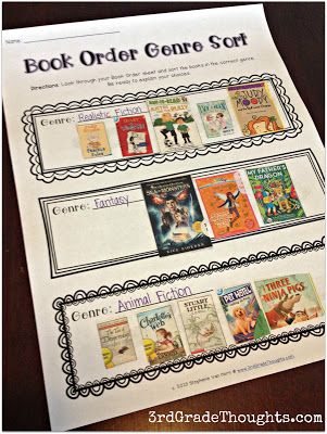 Sort extra Book Orders by the genres of your choice! Helps kids decide which is a best-fit and explain their choices. Genre Lessons, Books By Genre, Teaching Genre, Genre Study, Reading Genres, Library Lesson Plans, Author Study, Book Reports, Library Skills