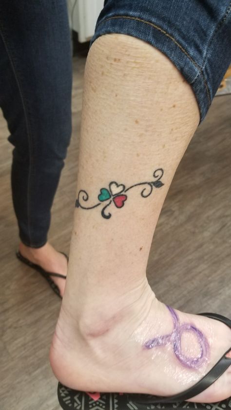 Irish Italian Tattoo, Tat Quotes, Tatted Quotes, Irish Tattoo, Italian Tattoos, Shamrock Tattoos, Irish Tattoos, Clover Tattoos, Aesthetic Tattoos