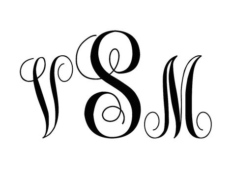 "VSM" in Monogram KK font. Circle Monogram Font Free, Monogram Initials Font, Cricut Monogram Font, Monogram Generator, Best Cursive Fonts, Circle Monogram Font, Free Monogram Fonts, Monogram Letter S, Monogram Maker