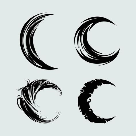 Waxing Crescent Moon Tattoo, 11 11 Tattoo, Silhouette Face, Clavicle Tattoo, Silhouette Tattoo, Moon 3d, Tattoo Hip, Tattoo Moon, Crescent Moon Tattoo