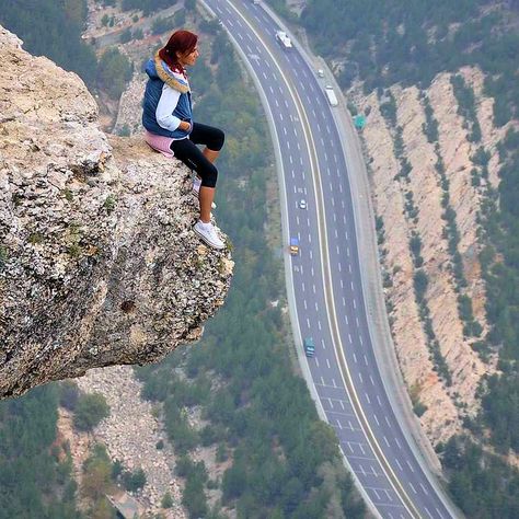 Oh Hell No, High Places, Scary Places, Destination Voyage, Jolie Photo, Crazy People, Extreme Sports, Rock Climbing, On The Edge