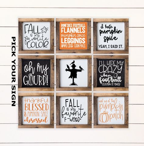 Tiered Tray Decor Coffee, Fall Bonfire, Fall Bathroom, Coffee Bar Sign, Mini Signs, Fall Flannel, Coffee Bar Signs, Farmhouse Style Sign, Funny Bathroom Signs