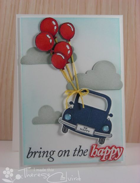 Car Cards, Car Cards Handmade, Car Birthday Card, Car Card, 16th Birthday Card, Papertrey Ink Cards, Hand Made Greeting Cards, Masculine Birthday Cards, Birthday Cards For Men