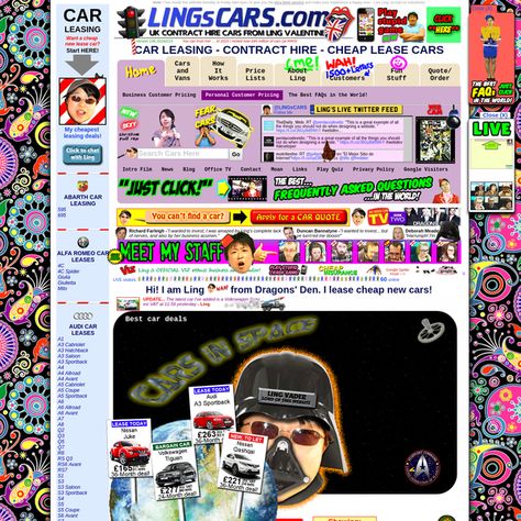 Bad Website Design, Old Websites, Servant Of Evil, Making Content, Car Leasing, Business Car, Dragons Den, Art Web, Car Lease