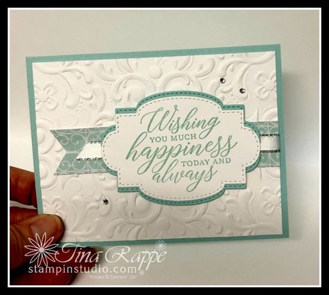 Stampin Up Wedding Cards, Wedding Shower Cards, Wedding Card Ideas, Wedding Day Cards, Unique Wedding Cards, Wedding Cards Handmade, Paper Crafting Ideas, Tag Ideas, Elegant Cards