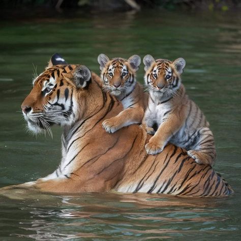 Tiger Pictures, Cute Tigers, Pretty Animals, Majestic Animals, Silly Animals, Cute Wild Animals, Big Cat, Cute Animal Photos, Cute Animal Pictures