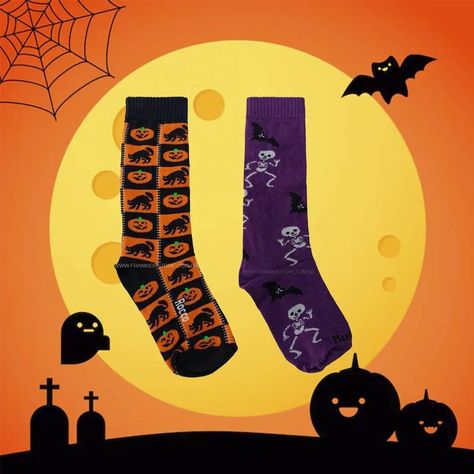 🎃🕸️ Preparem as perninhas para o dia das bruxas! Nossas meias infantis de Halloween vão deixar qualquer fantasia ainda mais assustadoramente divertida!🎃🕸️ Qual você prefere: abóboras malucas ou esqueletos dançantes? 🧦 Tam 26 a 28 R$22,90 cada 📲 54 992105481 📌 Rua Paraná 124 Centro - Erechim/RS 🌐 Visite nosso site www.frankids.com.br #halloween #diadasbruxas #meiahalloween #meiadivertida #lookhalloween #meiainfantil #erechimrs Halloween