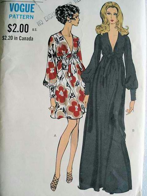 I would love to get my hands on this pattern! 70s Mode, New Dress Pattern, Party Dress Patterns, Cocktail Dress Patterns, Vogue Dress Patterns, Polynesian Tattoos, Patron Vintage, Vogue Vintage, Geometric Tattoos