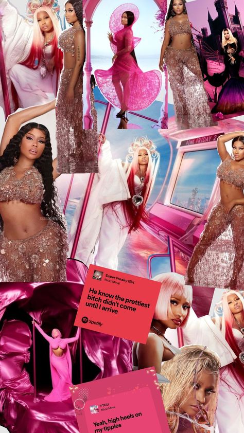 nicki minaj-pink friday 2 photocollage #pink #pinkaesthetic #pinterest #fyp #foryou Nicki Minaj Collage, Nicki Minaj Aesthetic, Old Nicki Minaj, Two Wallpaper, Nicki Minaj Wallpaper, Nicki Minaj Pink Friday, Nicki Minaj Photos, Pink Friday, Cartoon Profile