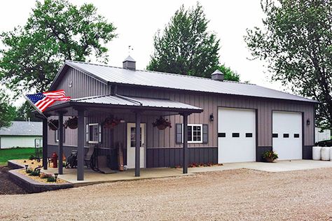 Pole Building Garage With Apartment, Small Shop House Ideas, Eclectic Decor Minimalist, Shop Building Ideas, Pole Building Garage, Backyard Shop, Shop With Living Quarters, Pole Barn Ideas, Traditional Farmhouse Decor