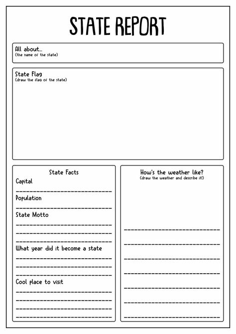 5th Grade Projects, 4th Grade Social Studies Worksheets, State Report Template, Texas Homeschool, Morning Worksheets, Social Studies For Kids, Third Grade Social Studies, Social Studies Projects, 4th Grade Social Studies