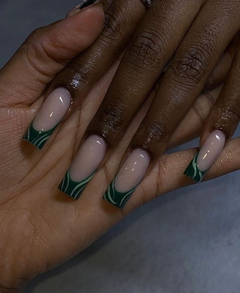 French Tip W Design, W Design, Exotic Nails, Beautiful Nail Art, Fashion Nails, Beautiful Nails, Cute Nails, Nail Inspo, Nail Designs