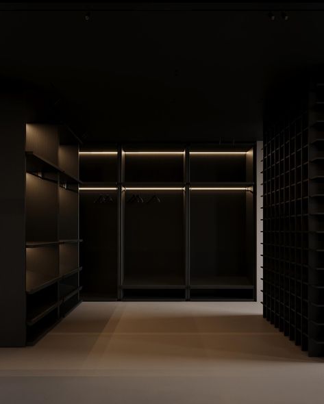 Unlock the potential of your wardrobe in our fresh, minimalist, black dressing room – where less truly is more. Design: @c2.atelier Visualization: @c2.viz #dressingroom #dressing #dressingroomgoals #dressingrooms #dressingroominspo #dressingroomdesign #interiordesign #c2atelier #c2viz #minimalistdesign Black Dressing Room, Atelier Interior Design, Black Wardrobe, Room Goals, Dressing Room Design, More Design, Interior Design Studio, Dressing Room, Minimalist Design