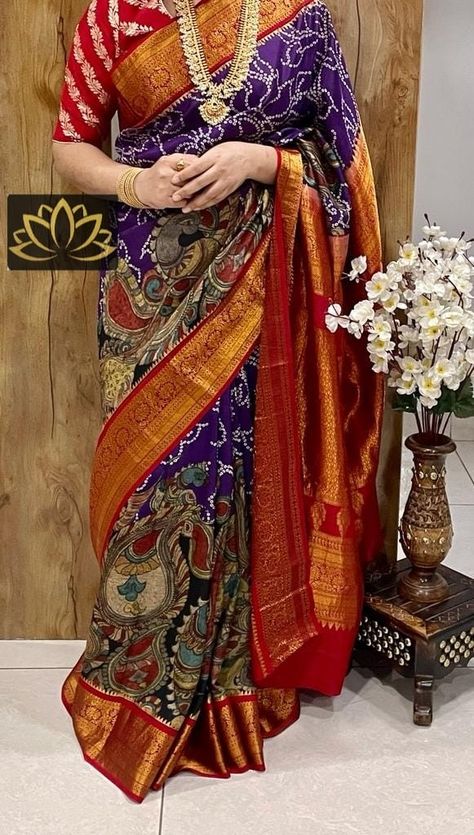 Purple Sarees, Brocade Blouse Designs, Lehenga Saree Design, Simple Saree Designs, New Saree Designs, Happy Dresses, New Saree Blouse Designs, Indian Bride Outfits, Cotton Saree Designs